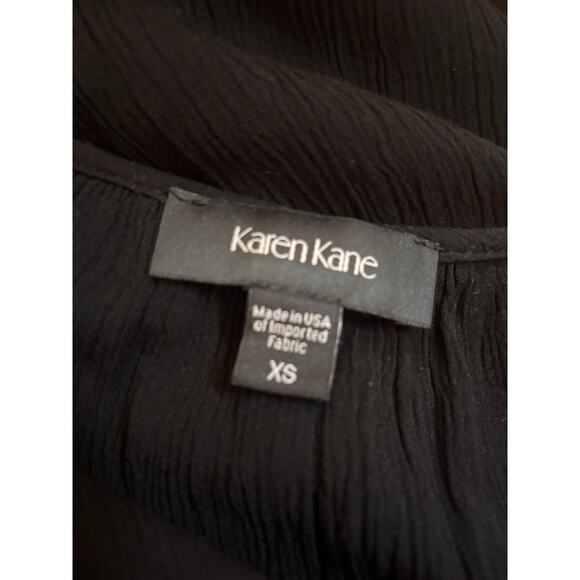 Karen Kane Womens Belted Tie Waist Dress 3/4 Sleeve XS Professional Career Work - Picture 3 of 7